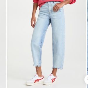 Frame Denim high rise barrel Jean. NWOT.